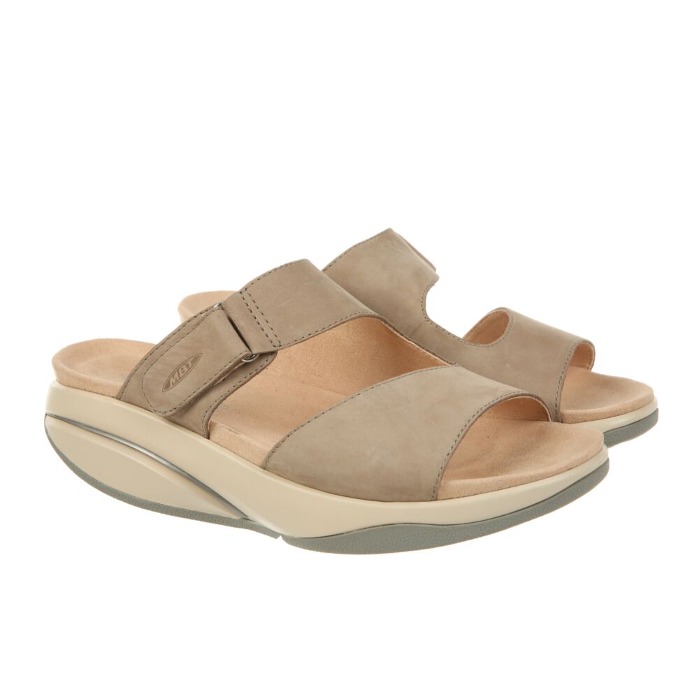 Tabia taupe grey nubuck